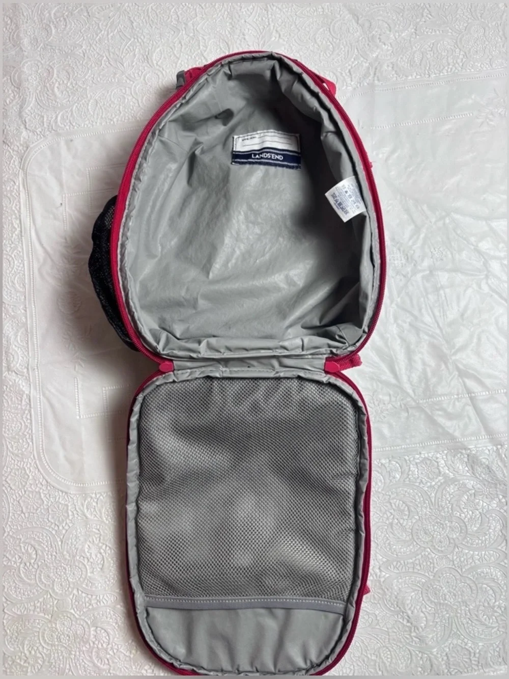 Lands' End Kids Lunch Backpack Space Print, Bento Box Drink Box, Food Container